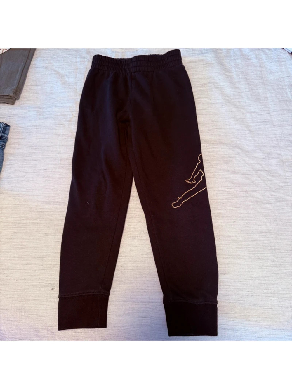 Jordan Nike sweat pants gold jump man